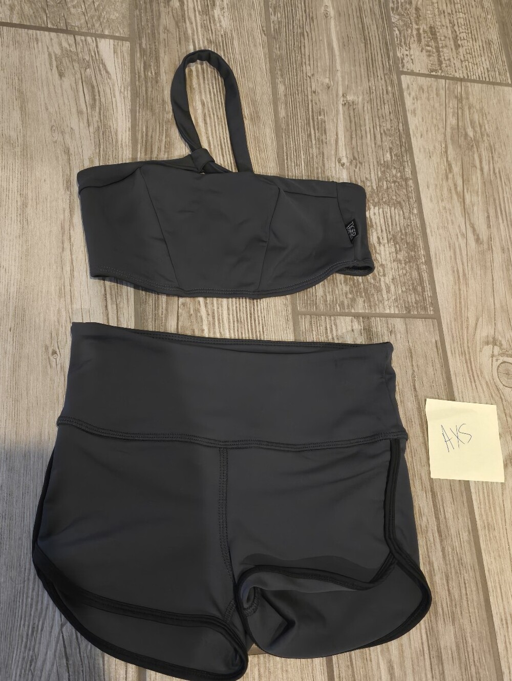 Tiger Friday AXS Dance Bra Top & Finn Shorts Set Black